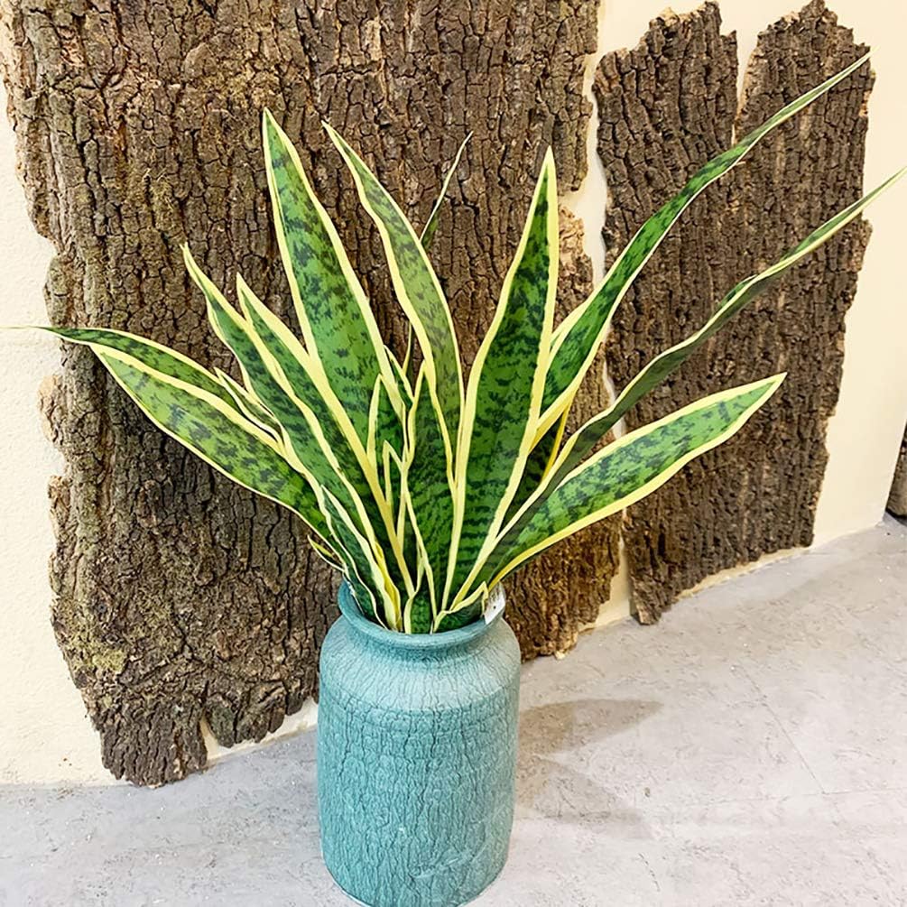 4 PCS Fake Artificial Snake Fa - Snake Plant review and price