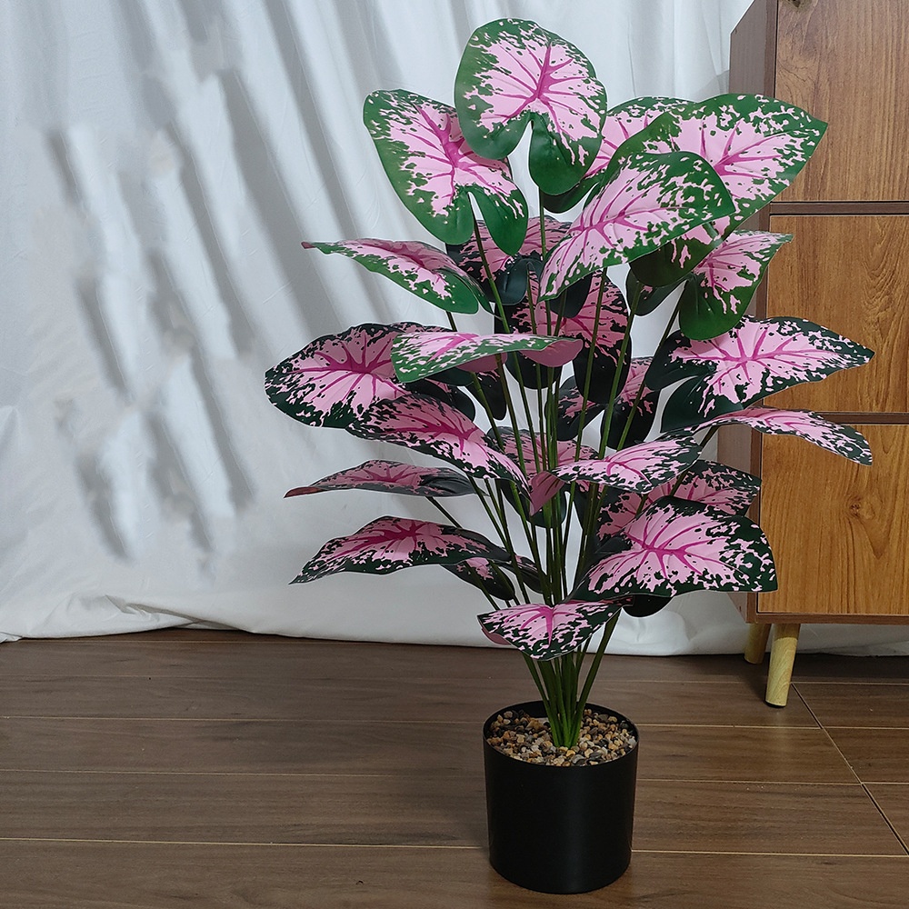 Pink Leaf Potted Plants Fake A - Snake Plant review and price