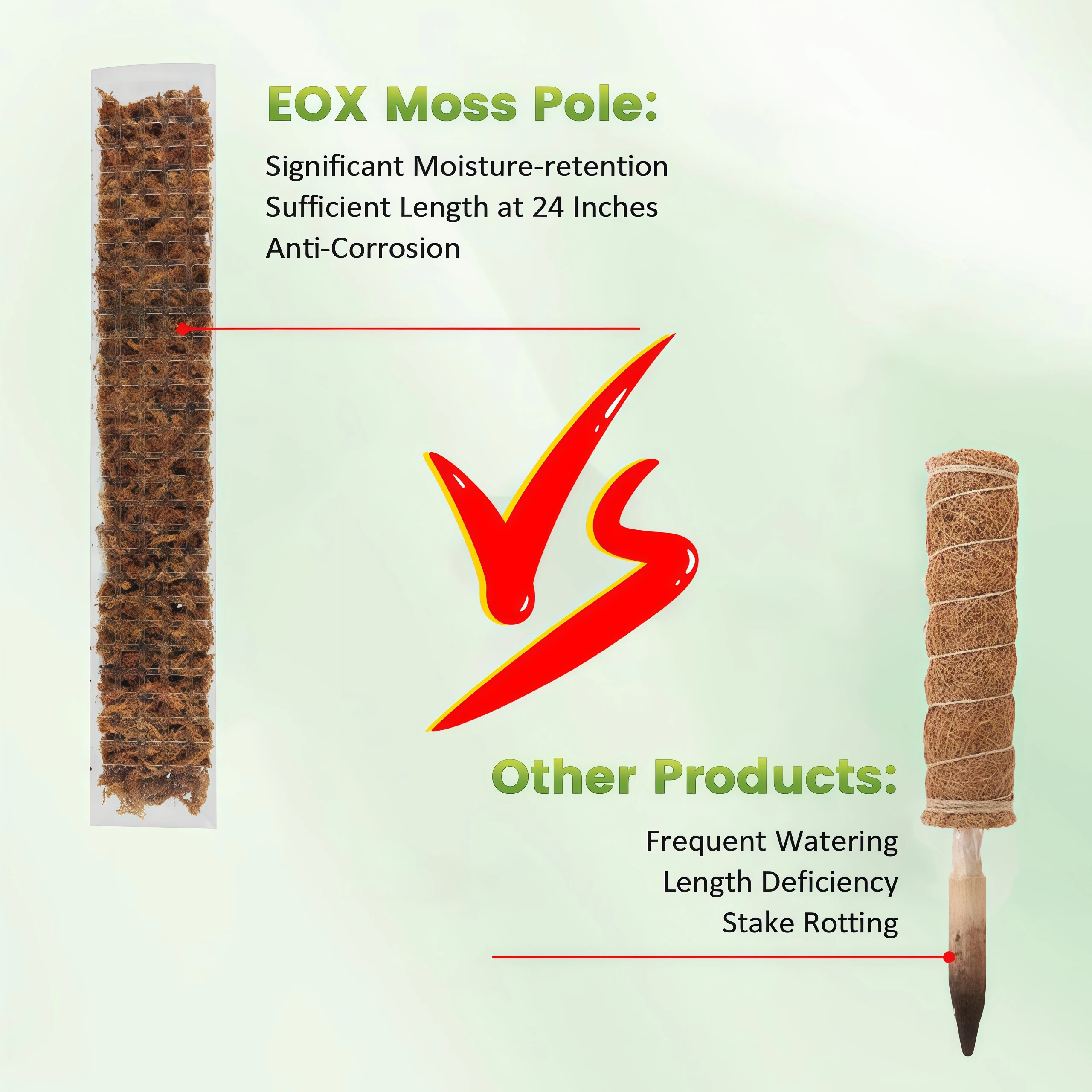 Plastic Moss Pole Plant Stand  - Plant Support Stake review and price